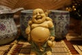 Hotei, Budai `canvas bag`, `linen bag` in Japanese mythology, one Royalty Free Stock Photo